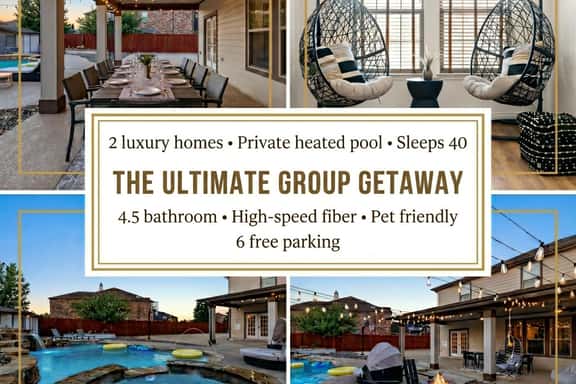 Sleeps 40 Two Houses Two Pools 2x the Fun - Image 1